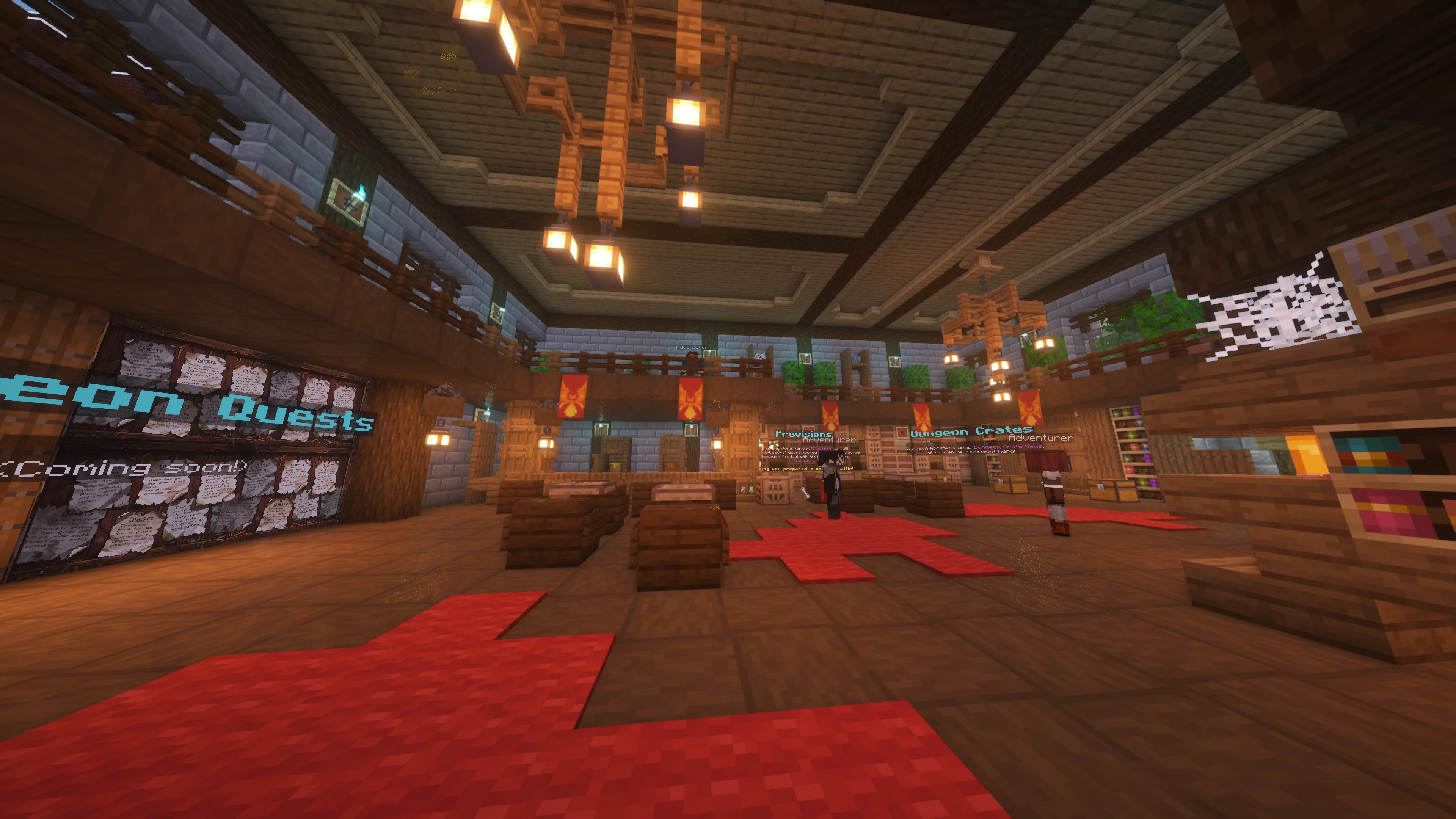 The Adventurer's Guild indoors